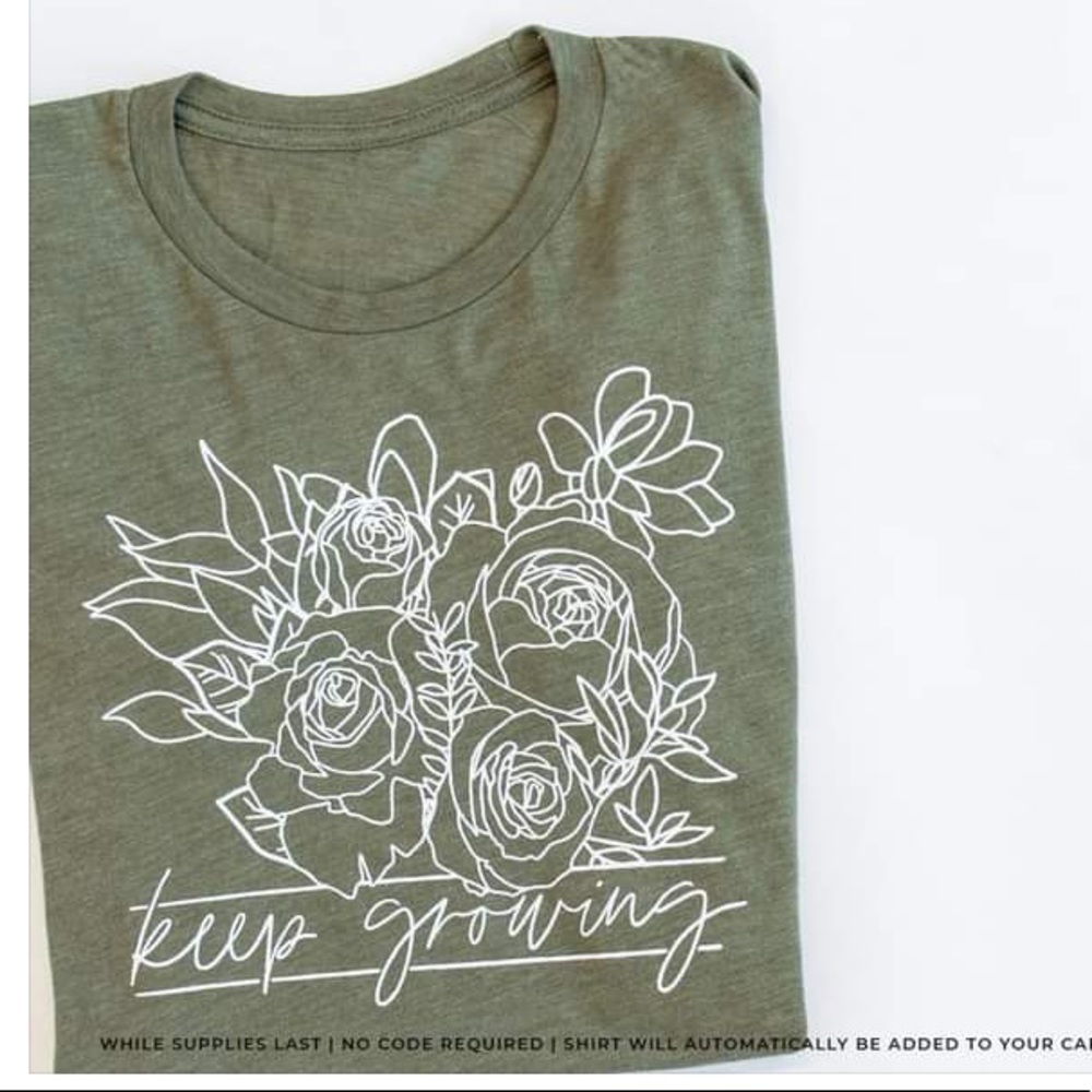 Pink Lily “Keep Growing” T-shirt